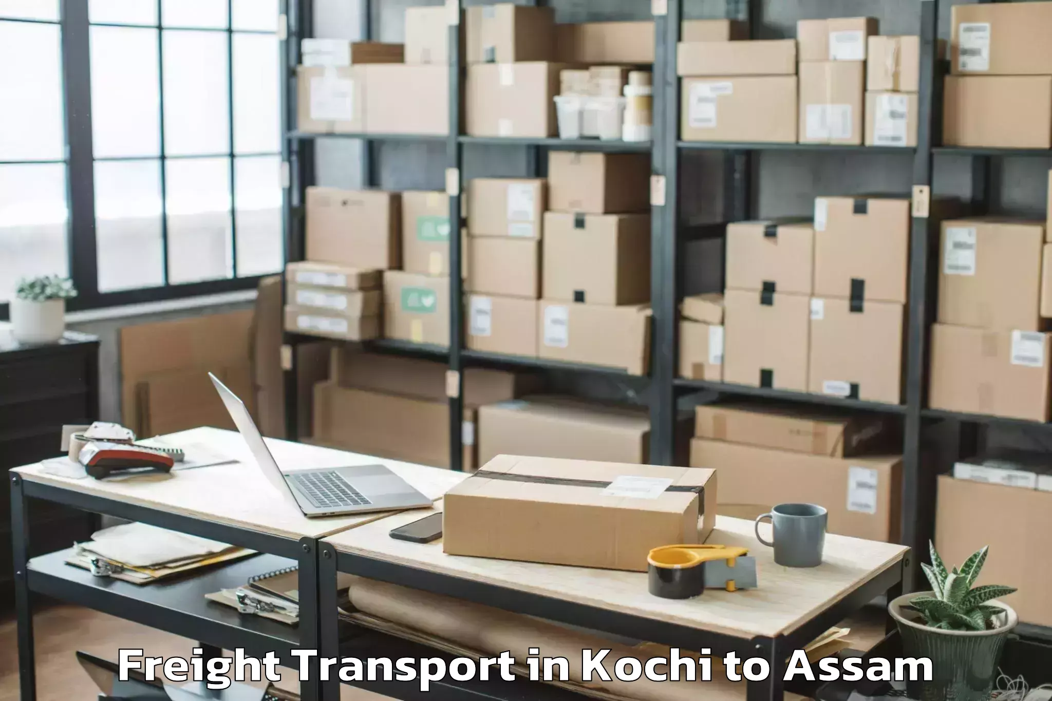 Expert Kochi to Kharupetia Freight Transport